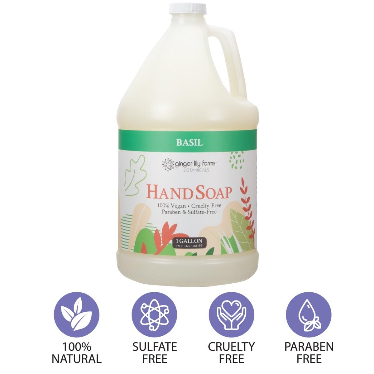 Ginger Lily Farms Botanicals creamy lather demonstrates a smooth wash experience