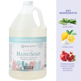 Ginger Lily Farms Botanicals cucumber mint bliss scent with fresh aloe and cucumber notes.