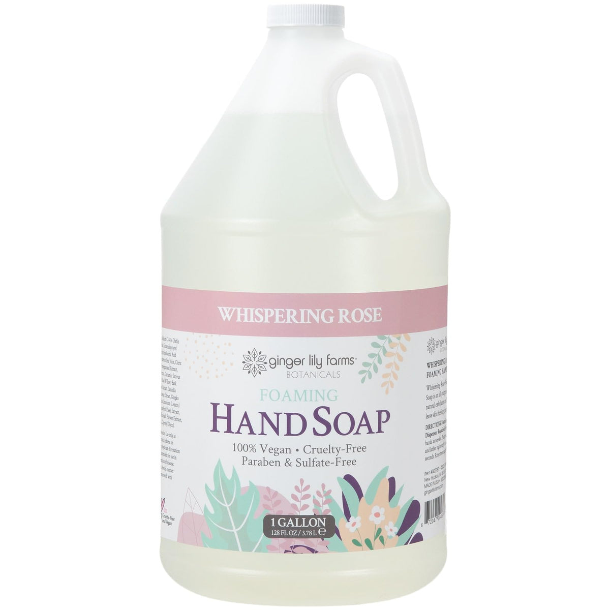 Ginger Lily Farms Botanicals foaming refill bottle for easy replenishment.