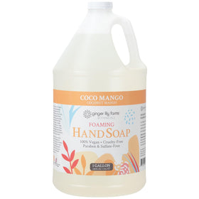 Ginger Lily Farms Botanicals foaming soap refill bottle in 1 gallon
