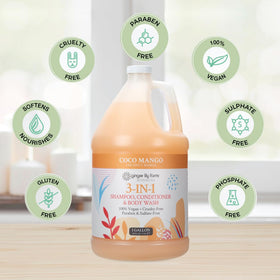 Ginger Lily Farms botanicals ingredients: vitamins, aloe, flaxseed for moisture.