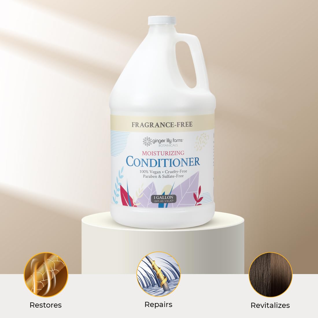 Gallon refill container ready for salons, locker rooms and eco-friendly refills