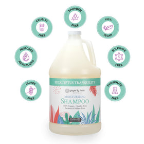 Ginger Lily Farms Botanicals Moisturizing Shampoo natural ingredients close-up