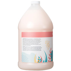 A rich lather from Ginger Lily Farms Botanicals moisturizing shampoo on hair.