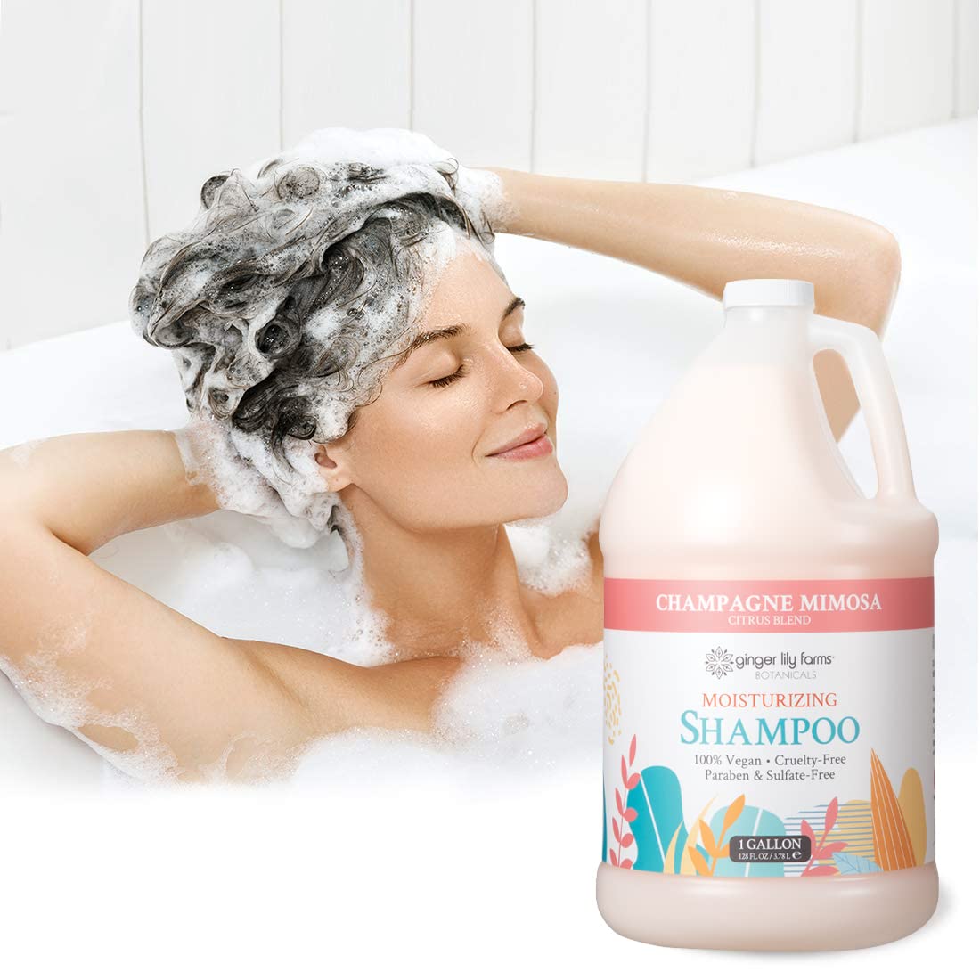 Citrus blend scent of Ginger Lily Farms Botanicals shampoo with grapefruit and bergamot.