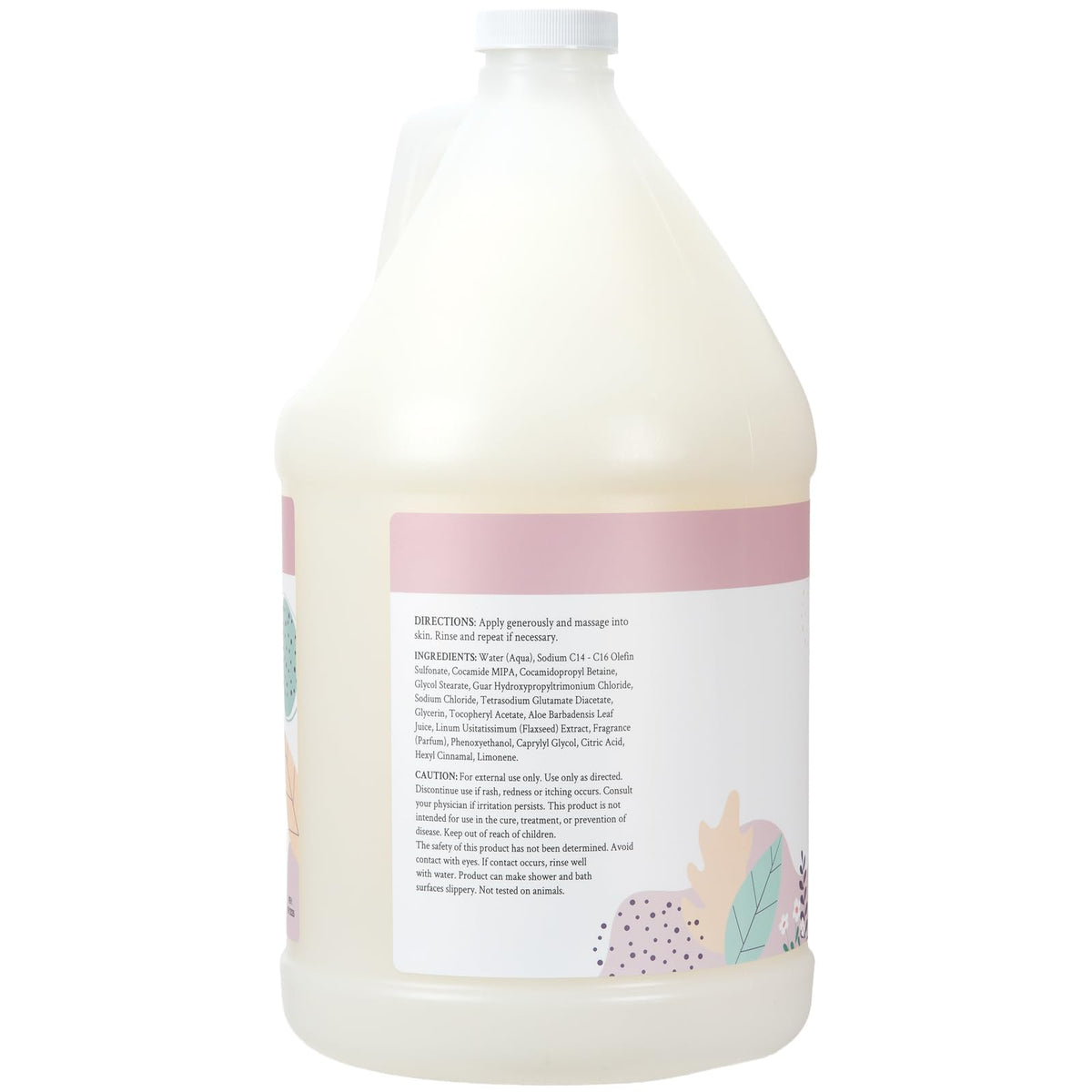 Aloe and flaxseed hydration in Ginger Lily Farms Nourishing Body Wash close-up.