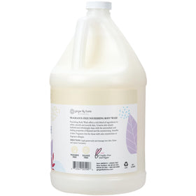 Ginger Lily Farms Botanicals Nourishing Body Wash ingredients flaxseed aloe visible blend
