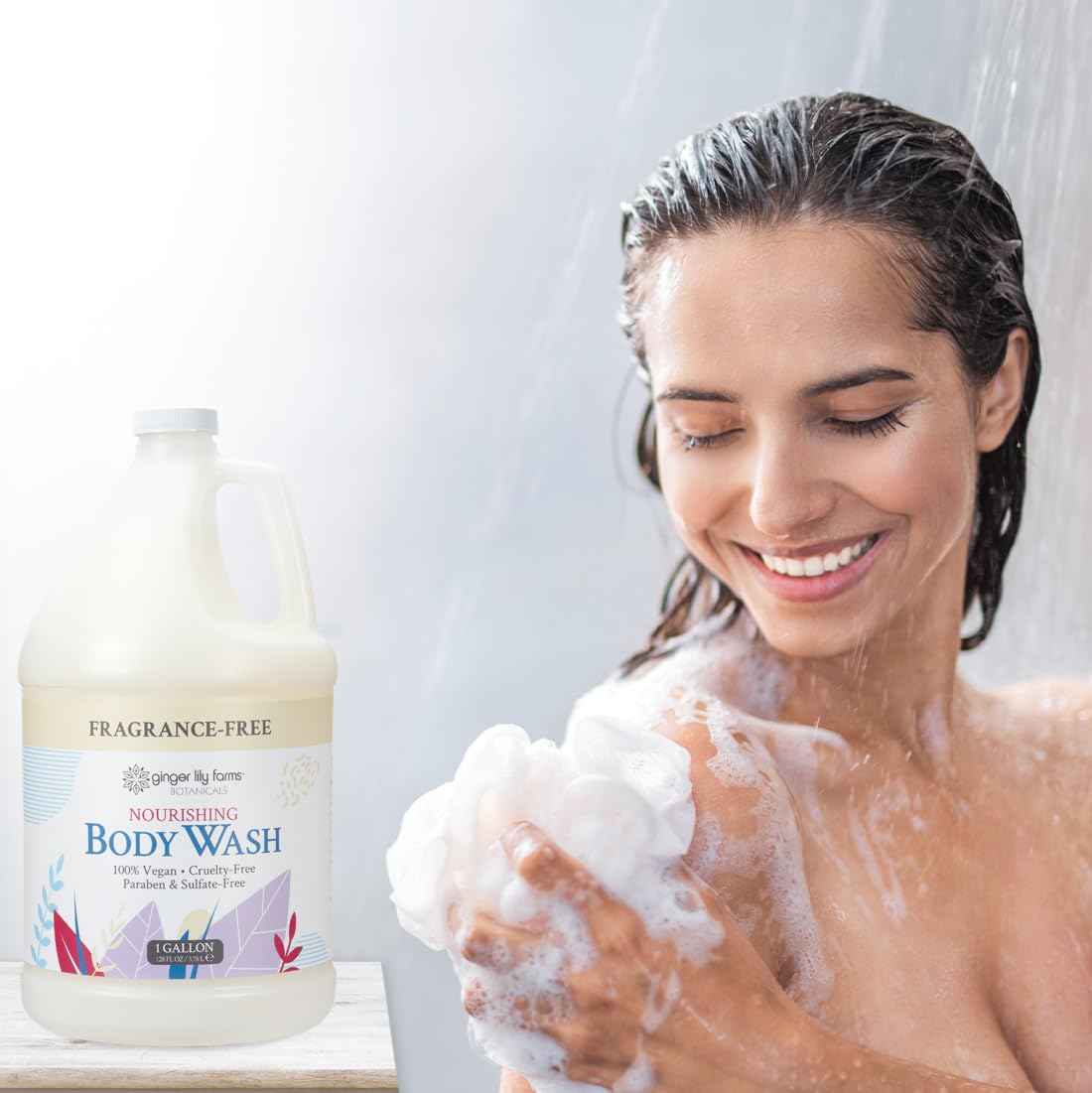 Ginger Lily Farms Botanicals Nourishing Body Wash suitable for sensitive skin and fragrance-free
