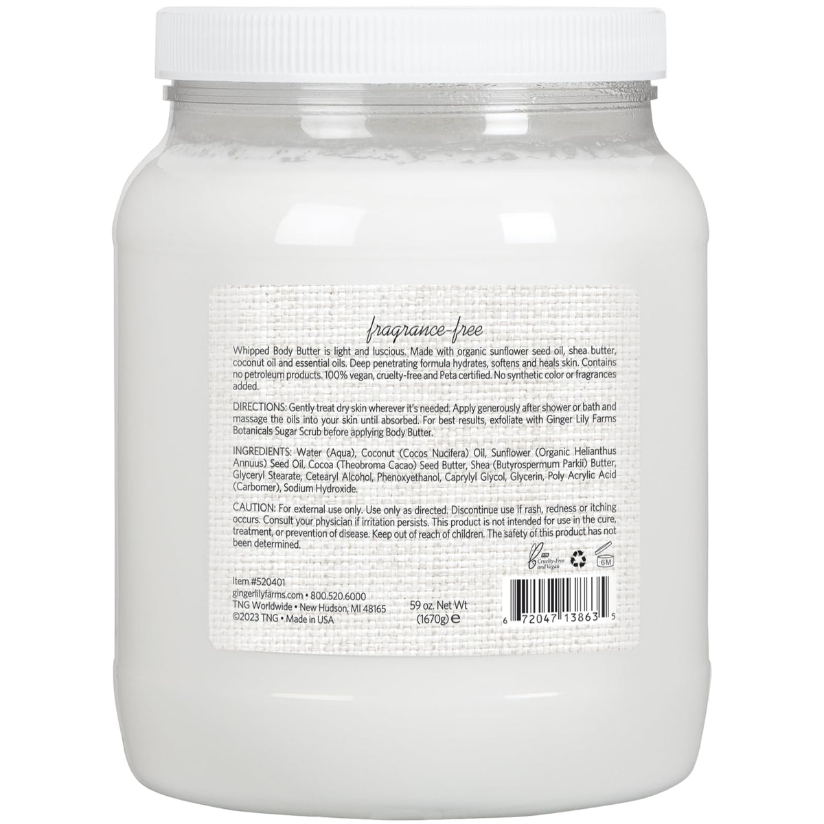 Organic sunflower oil is a nourishing base in this butter.
