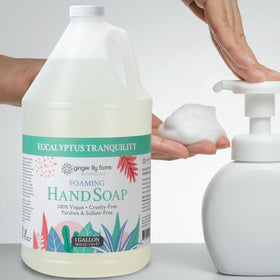 Ginger Lily Farms Botanicals premium hand soap in refill suitable for lockers and spas.