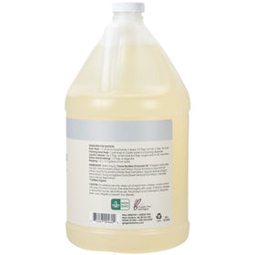 Ginger Lily Farms Castile refill container highlights all-purpose use for home cleaning.