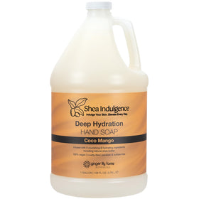 Ginger Lily Farms Shea Indulgence hand soap refill bottle for silky, hydrated hands.