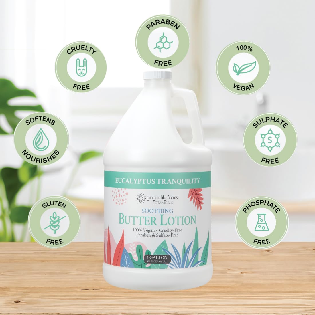 Ginger Lily Farms lotion being rubbed in demonstrates quick absorption.