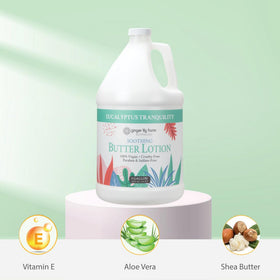 Ginger Lily Farms gallon refill reduces plastic waste and costs per use.