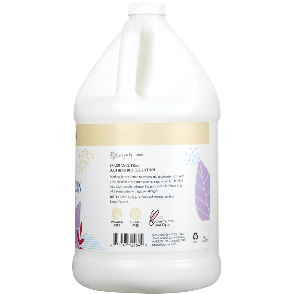 Ginger Lily Farms Botanicals lotion texture close-up highlights lightweight moisture