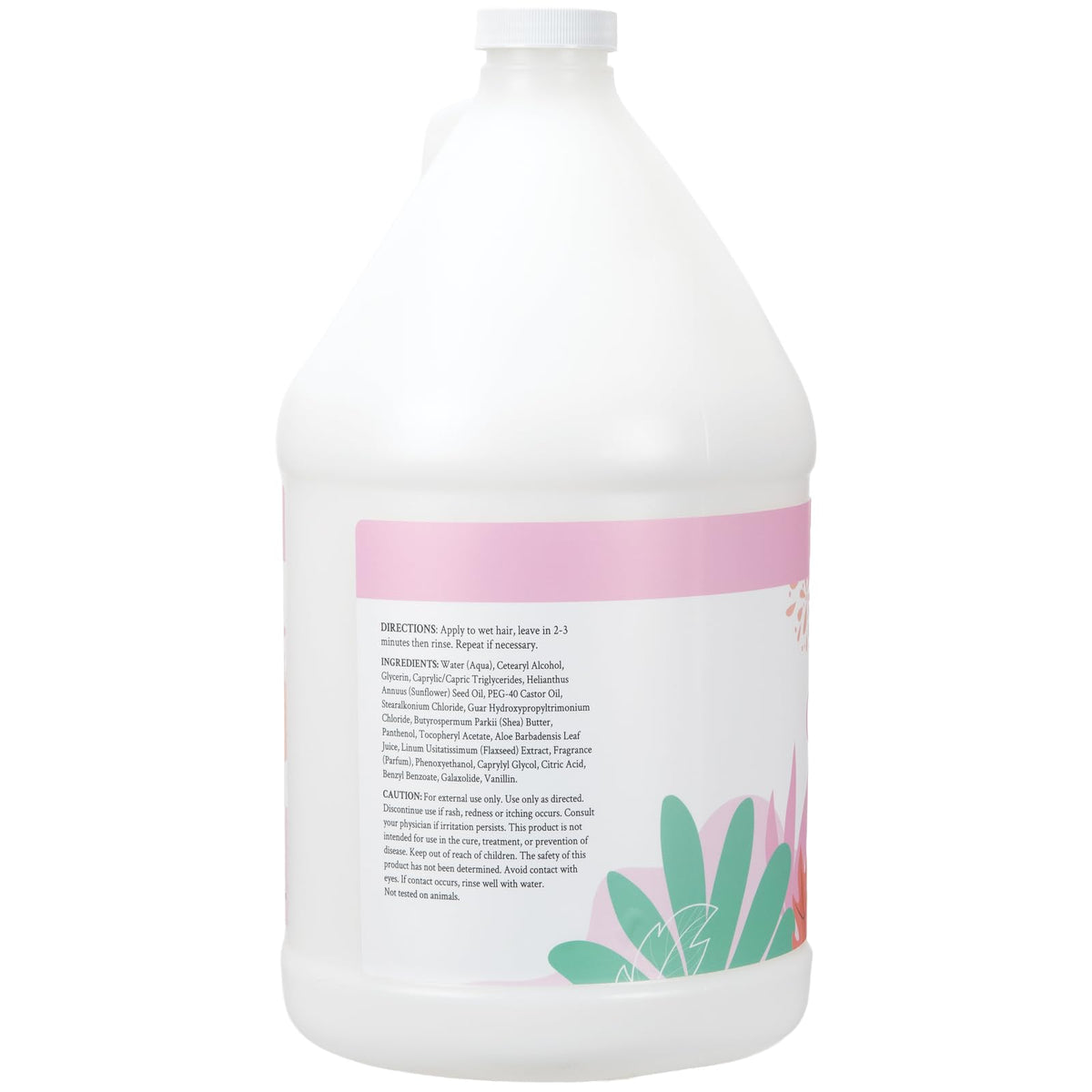 Ginger Lily Farms Botanicals Vanilla Sugar Bliss conditioner ingredients list showing aloe and flaxseed