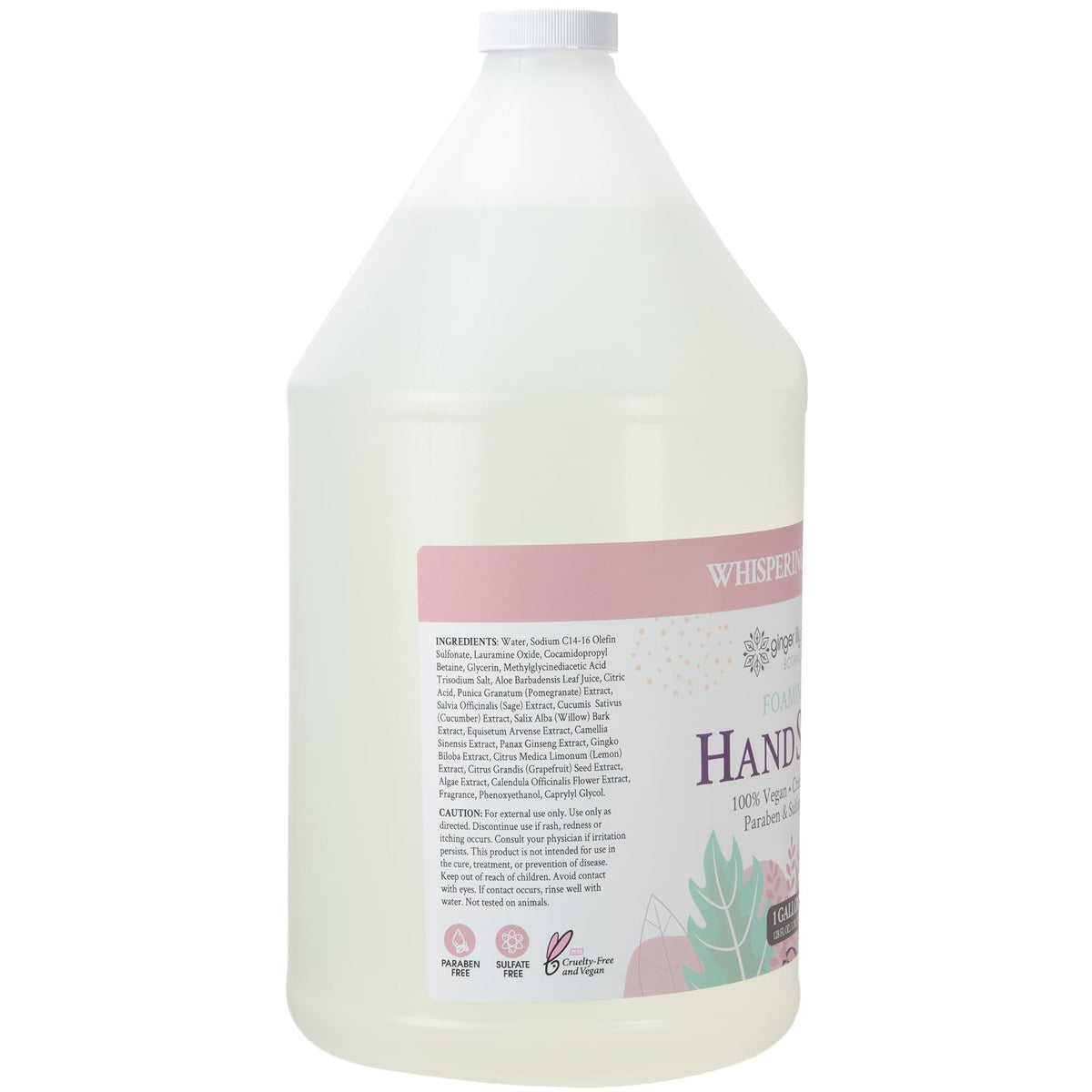 Ginger Lily Farms Botanicals vegan cruelty-free badge signals ethical care.