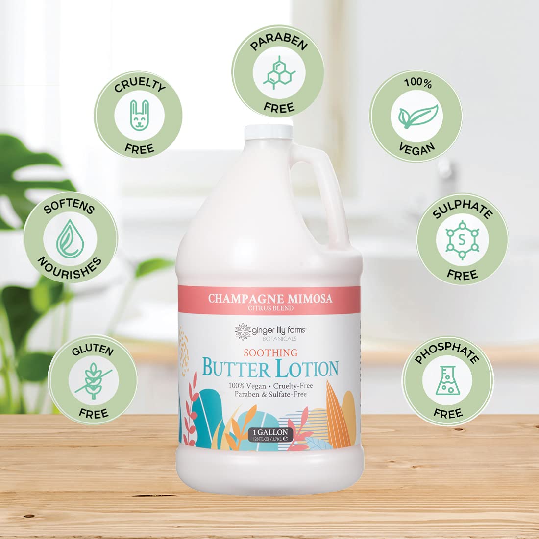 Ginger Lily Farms Botanicals Vitamin E and aloe vera hydration
