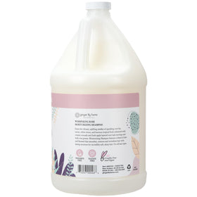 Ginger Lily Farms Botanicals Whispering Rose shampoo lather demonstrates rich foam for gentle cleansing