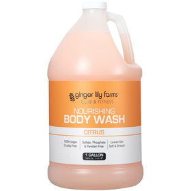 Ginger Lily Farms Club & Fitness body wash creamy lather for daily use.
