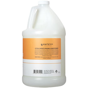 Dispensing pump on Ginger Lily Farms Citrus Conditioner for easy in-shower use