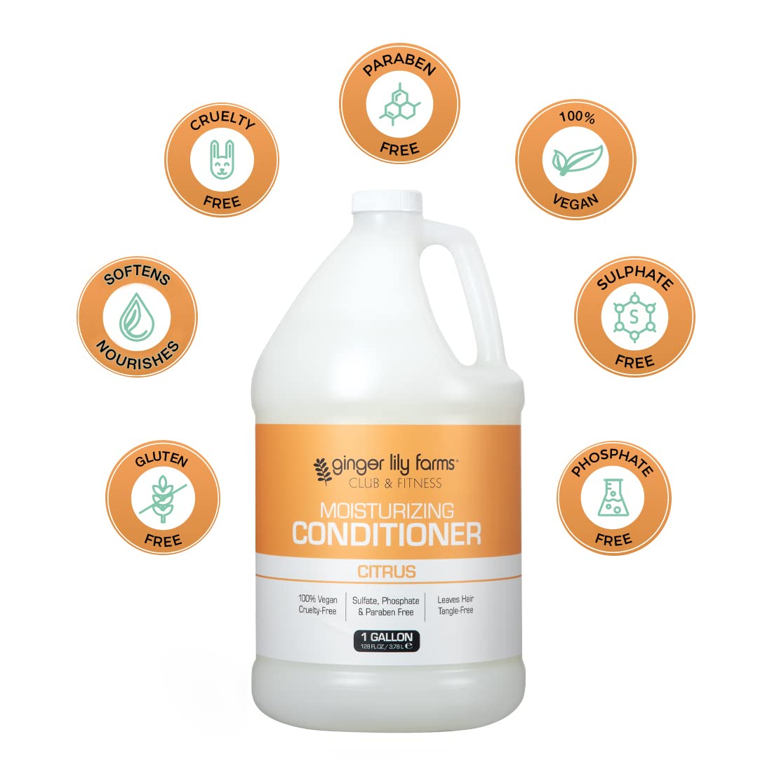 Product on hair to convey silky, manageable appearance from Ginger Lily Farms