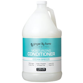 Ginger Lily Farms conditioner on hair for instant moisture and softness