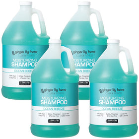 Ginger Lily Farms Club & Fitness ocean breeze shampoo bottle for all hair types and moisture