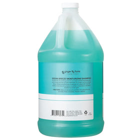 Ocean breeze shampoo dispensing unit shown for easy refills in gym lockers
