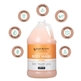Ginger Lily Farms body wash for sensitive skin, toxin-free formula.
