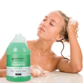 Ginger Lily Farms Club & Fitness shampoo eco-friendly packaging reduces plastic waste.