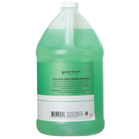 Ginger Lily Farms Club & Fitness shampoo pour bottle view showing easy dispensing.
