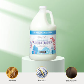 Gallon refill pack image shows convenient options for salons and homes