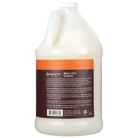 Ginger Lily Farms Men's 3-in-1 label closeup highlighting vegan formula