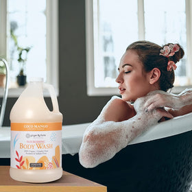 Ginger Lily Farms Nourishing Body Wash after-workout refreshment for skin.