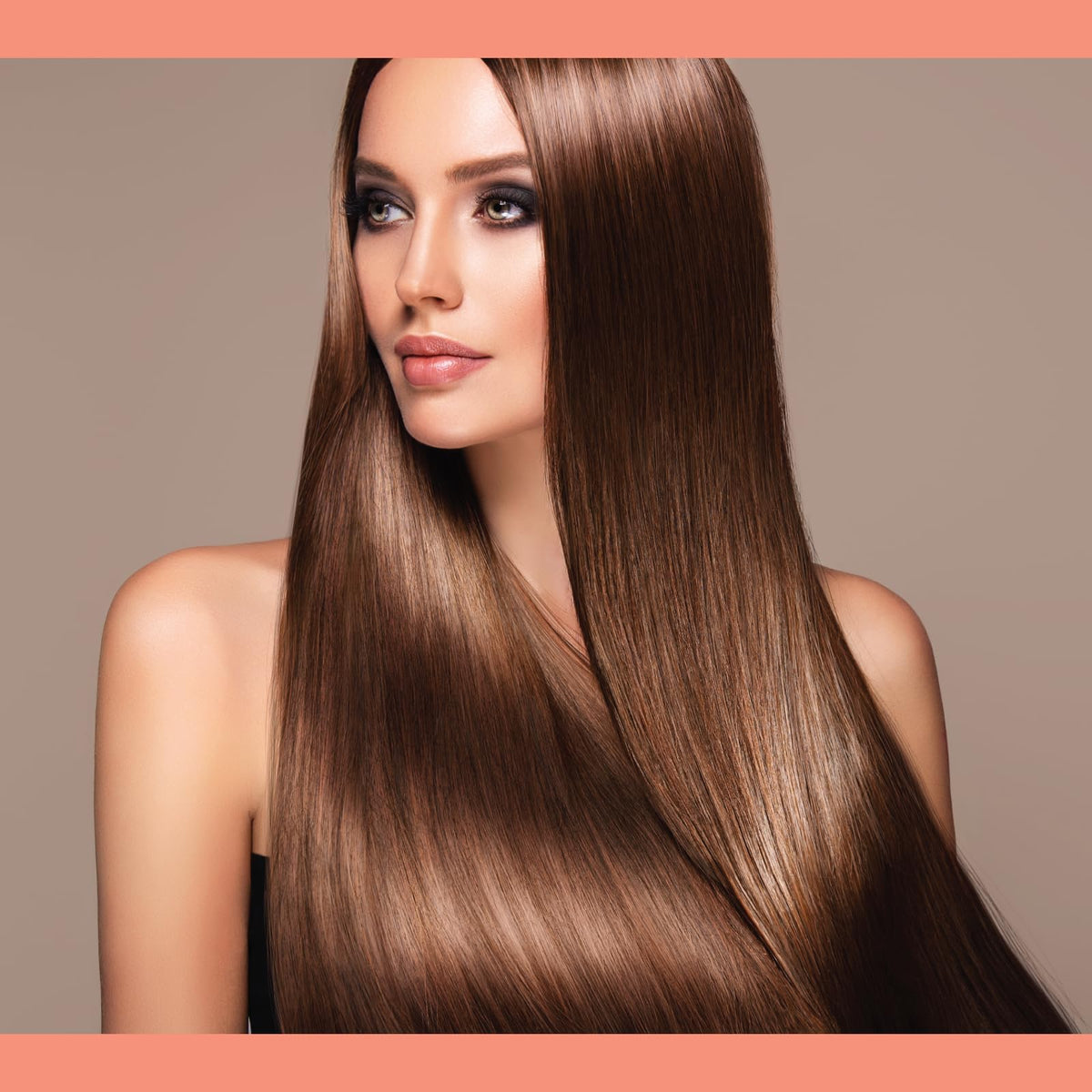 Finished hair after using FrizzFreeze Pro shows smooth, controlled frizz.
