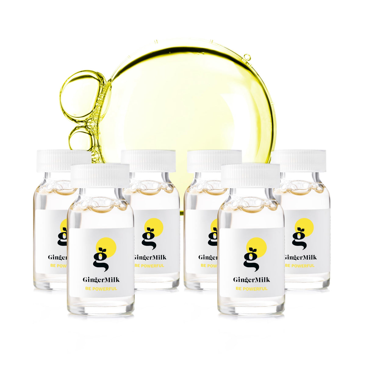 Ginger Milk Ampoule scalp-application showing easy massage for scalp care