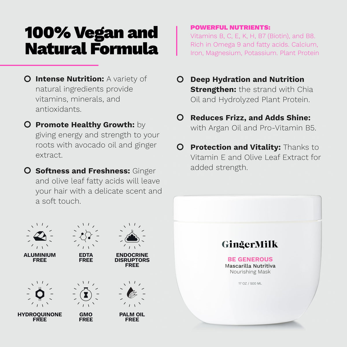 Hands applying the mask during a at-home hair care routine