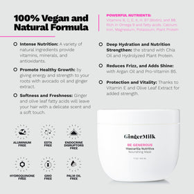 Hands applying the mask during a at-home hair care routine