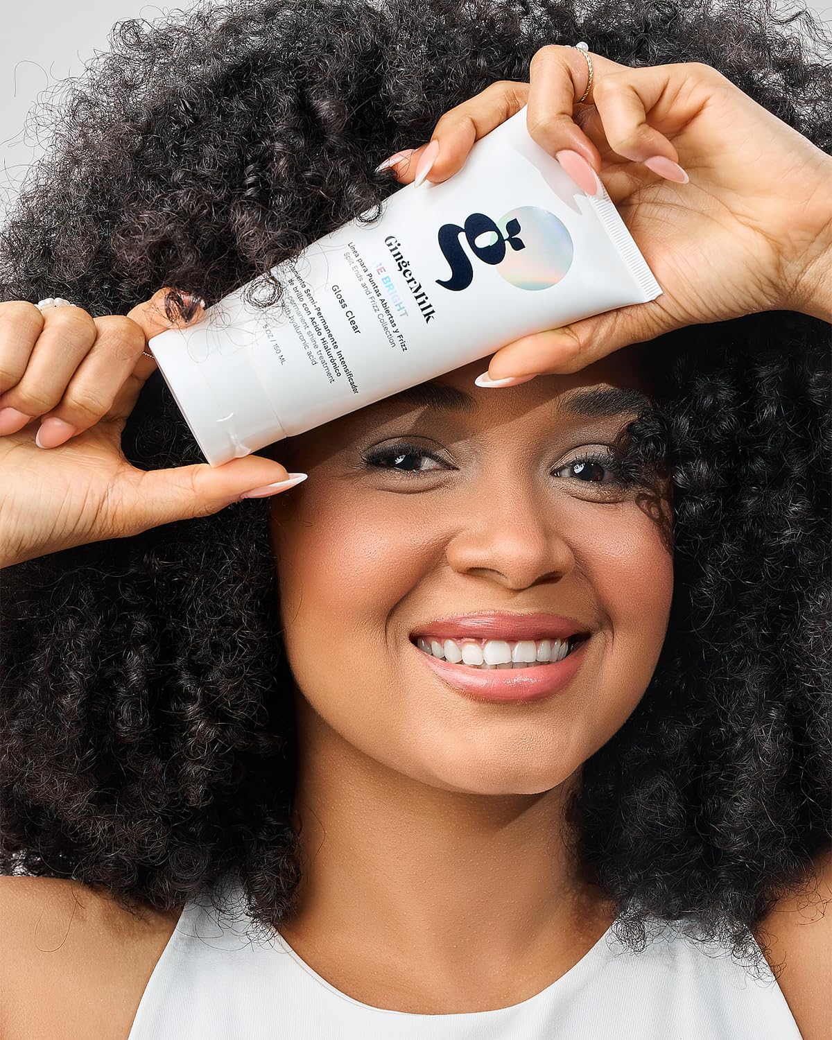 Ginger Milk Hair Gloss ammonia-free formula supports gentler at-home care.