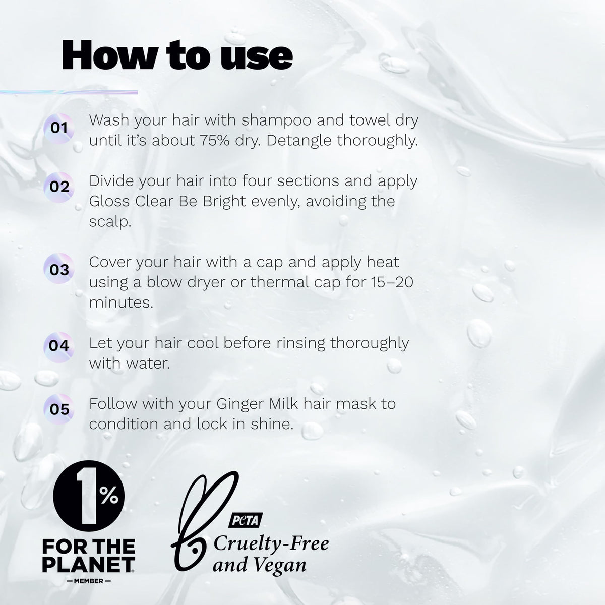 Ginger Milk Hair Gloss shiny strands glow with healthy-looking luster.