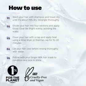 Ginger Milk Hair Gloss shiny strands glow with healthy-looking luster.