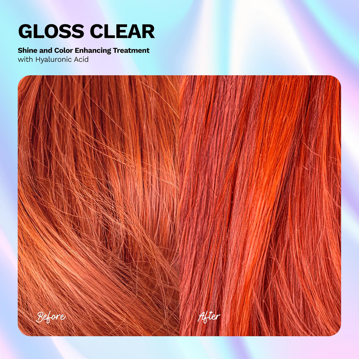 Ginger Milk Hair Gloss texture swirl shows creamy, easy-apply consistency.