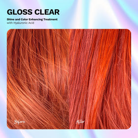 Ginger Milk Hair Gloss texture swirl shows creamy, easy-apply consistency.