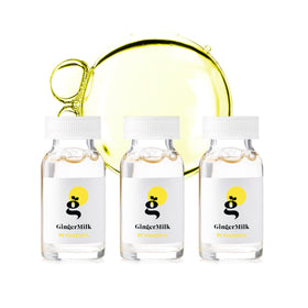 Ginger Milk Hair Growth Ampoule bottle pour supports even scalp nourishment