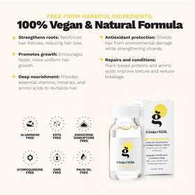 Ginger Milk Hair Growth Ampoule serum texture reveals lightweight, non-greasy feel