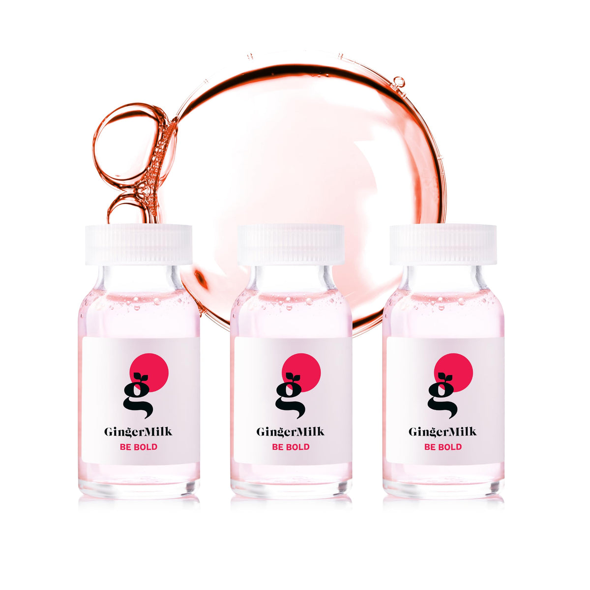 Ginger Milk Hair Repair Ampoule bottle with sleek packaging for easy application.