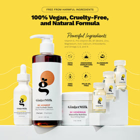 Ginger Milk Natural Care SOS Mask jar delivering hydration for shiny, frizz-free hair