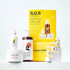 Ginger Milk Natural Care SOS scalp massage image illustrating nightly care ritual