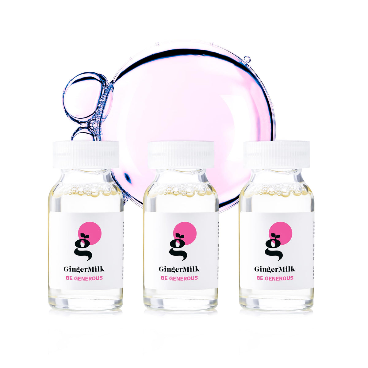 Ginger Milk Nutritive ampoule bottle by Ginger Milk Natural Care nourishing all hair types